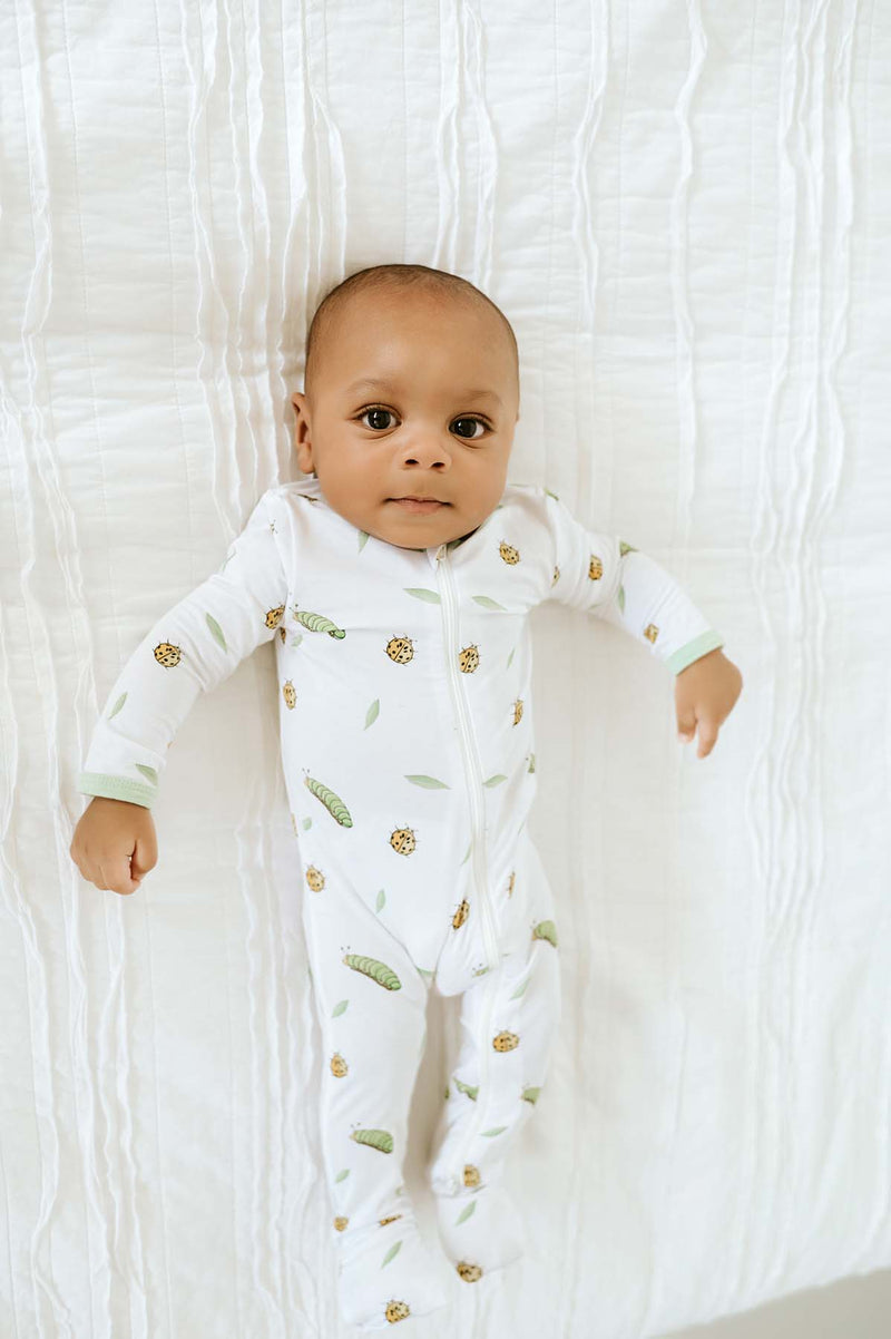 Fruit Patch Cotton-Modal Zipper Footie main image 1